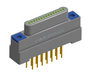 NK-1G4-015-138-TH00 - Nano-miniature D-shaped vertical plated through hole (PTH) board mount connector, 1 row of 15 contacts, and threaded holes for attachment hardware.(Plug)