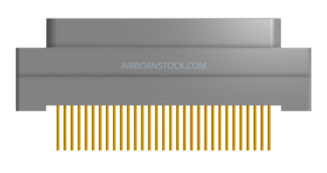 NK-1G2-031-135-0000 - Nano-miniature D-shaped vertical plated through hole (PTH) board mount connector, 1 row of 31 contacts, and no hardware. (Plug)