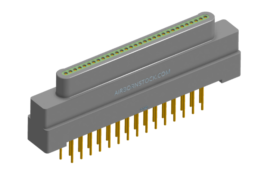 NK-1G2-031-135-0000 - Nano-miniature D-shaped vertical plated through hole (PTH) board mount connector, 1 row of 31 contacts, and no hardware. (Plug)