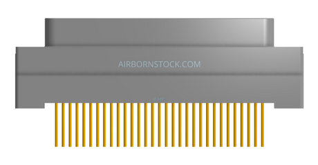 NK-1G2-031-135-TH00 - Nano-miniature D-shaped vertical plated through hole (PTH) board mount connector, 1 row of 31 contacts, and threaded holes for attachment hardware.(Plug)