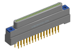 NK-1G2-031-148-TH00 - Nano-miniature D-shaped vertical plated through hole (PTH) board mount connector, 1 row of 31 contacts, and threaded holes for attachment hardware.(Plug)