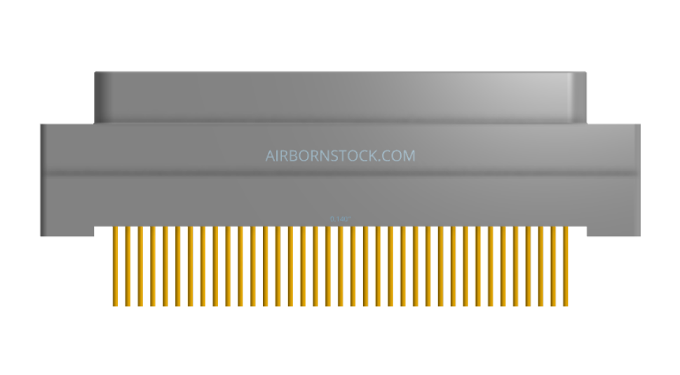 NK-1G2-037-138-0000 - Nano-miniature D-shaped vertical plated through hole (PTH) board mount connector, 1 row of 37 contacts, and no hardware. (Plug)