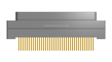 NK-1G2-037-135-0000 - Nano-miniature D-shaped vertical plated through hole (PTH) board mount connector, 1 row of 37 contacts, and no hardware. (Plug)