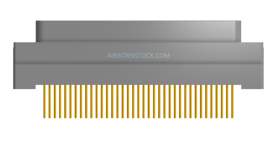 NK-1G2-037-138-TH00 - Nano-miniature D-shaped vertical plated through hole (PTH) board mount connector, 1 row of 37 contacts, and threaded holes for attachment hardware.(Plug)