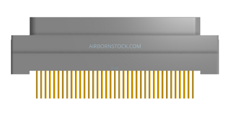 NK-1G2-037-135-TH00 - Nano-miniature D-shaped vertical plated through hole (PTH) board mount connector, 1 row of 37 contacts, and threaded holes for attachment hardware.(Plug)