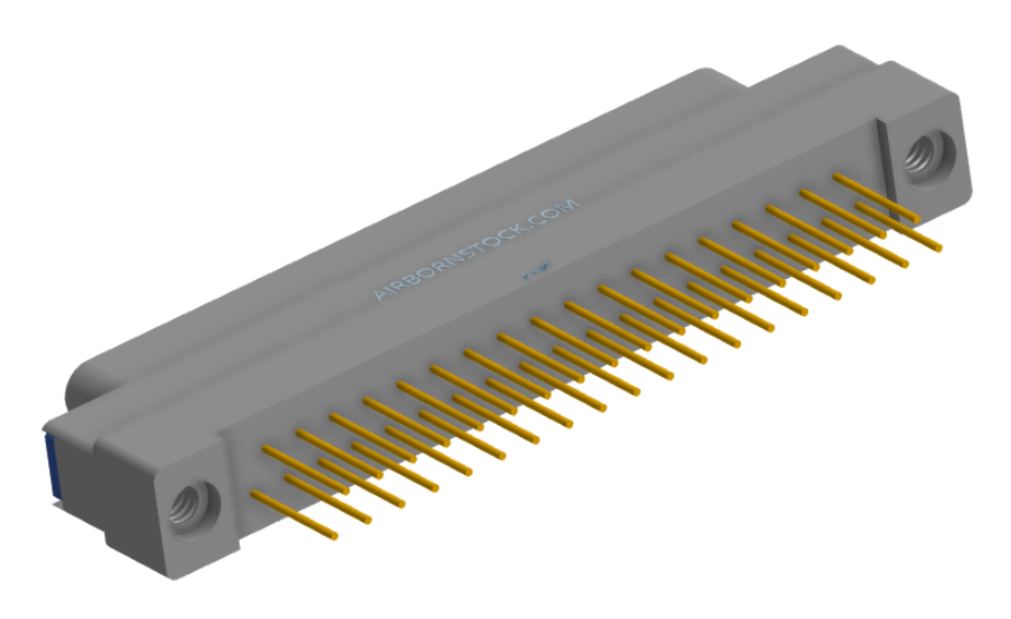 NK-1G2-037-138-TH00 - Nano-miniature D-shaped vertical plated through hole (PTH) board mount connector, 1 row of 37 contacts, and threaded holes for attachment hardware.(Plug)