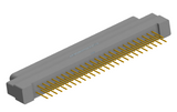 NK-1G2-051-135-0000 - Nano-miniature D-shaped vertical plated through hole (PTH) board mount connector, 1 row of 51 contacts, and no hardware. (Plug)