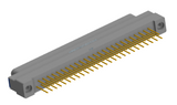 NK-1G2-051-135-TH00 - Nano-miniature D-shaped vertical plated through hole (PTH) board mount connector, 1 row of 51 contacts, and threaded holes for attachment hardware.(Plug)