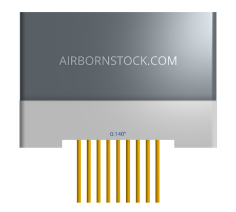 NK-1H2-009-235-0000 - Nano-miniature D-shaped vertical plated through hole (PTH) board mount connector with mounting holes, 1 row of 9 contacts, and no hardware. (Receptacle)