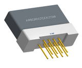 NK-1H2-009-235-0000 - Nano-miniature D-shaped vertical plated through hole (PTH) board mount connector with mounting holes, 1 row of 9 contacts, and no hardware. (Receptacle)