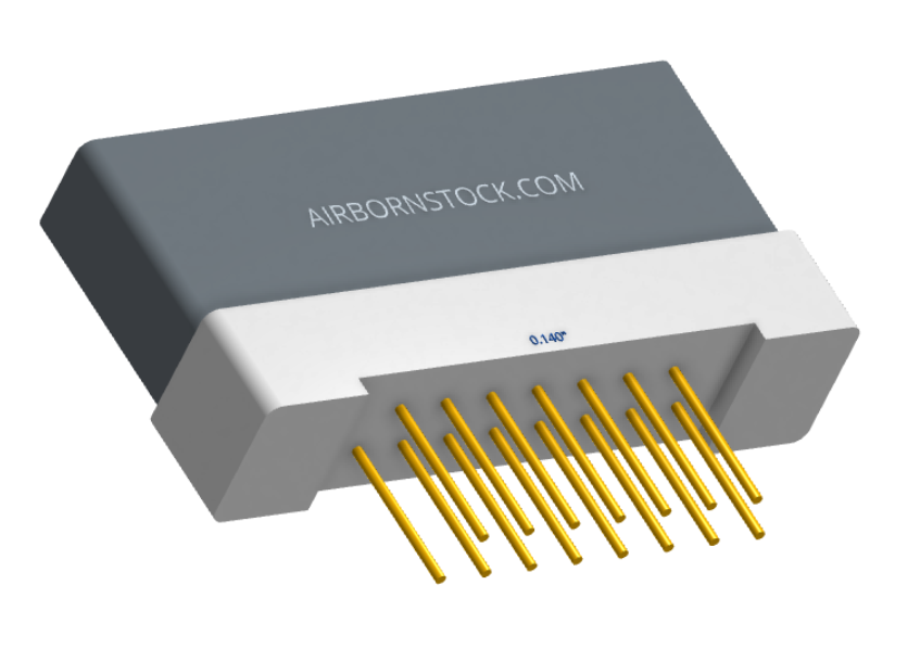 NK-1H2-015-235-0000 - Nano-miniature D-shaped vertical plated through hole (PTH) board mount connector with mounting holes, 1 row of 15 contacts, and no hardware. (Receptacle)