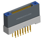 NK-1H4-015-235-TH00 - Nano-miniature D-shaped vertical plated through hole (PTH) board mount connector with mounting holes, 1 row of 15 contacts, and threaded holes for attachment hardware. (Receptacle)