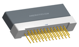 NK-1H2-025-235-0000 - Nano-miniature D-shaped vertical plated through hole (PTH) board mount connector with mounting holes, 1 row of 25 contacts, and no hardware. (Receptacle)