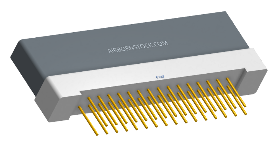 NK-1H2-031-235-0000 - Nano-miniature D-shaped vertical plated through hole (PTH) board mount connector with mounting holes, 1 row of 31 contacts, and no hardware. (Receptacle)