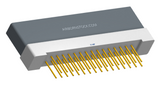NK-1H2-031-235-0000 - Nano-miniature D-shaped vertical plated through hole (PTH) board mount connector with mounting holes, 1 row of 31 contacts, and no hardware. (Receptacle)