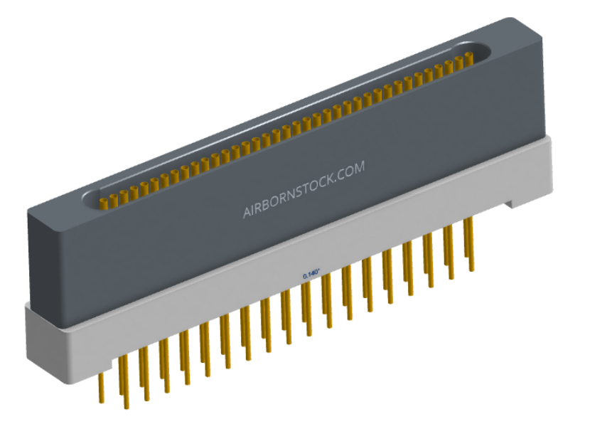NK-1H2-037-235-0000 - Nano-miniature D-shaped vertical plated through hole (PTH) board mount connector with mounting holes, 1 row of 37 contacts, and no hardware. (Receptacle)
