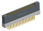 NK-1H4-037-235-0000 - Nano-miniature D-shaped vertical plated through hole (PTH) board mount connector with mounting holes, 1 row of 37 contacts, and no hardware. (Receptacle)