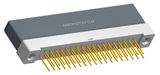 NK-1H2-037-235-TH00 - Nano-miniature D-shaped vertical plated through hole (PTH) board mount connector with mounting holes, 1 row of 37 contacts, and threaded holes for attachment hardware. (Receptacle)