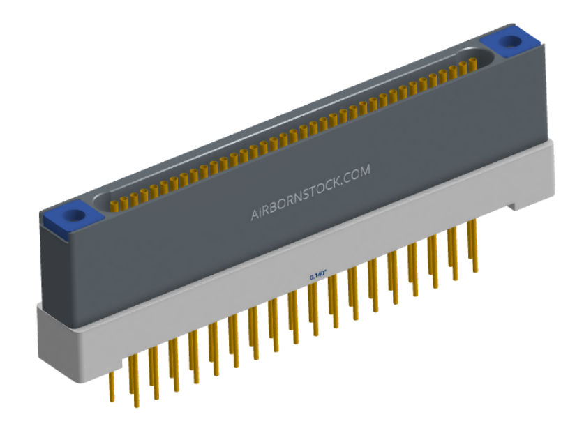 NK-1H2-037-235-TH00 - Nano-miniature D-shaped vertical plated through hole (PTH) board mount connector with mounting holes, 1 row of 37 contacts, and threaded holes for attachment hardware. (Receptacle)