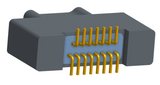 NK-2A2-015-125-0000 - Nano-miniature D-shaped vertical surface board mount (SMT) connector with a(n) electroless nickel shell, 2 rows of 15 contacts, and no hardware. (Plug)
