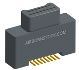 NK-2A2-015-125-0000 - Nano-miniature D-shaped vertical surface board mount (SMT) connector with a(n) electroless nickel shell, 2 rows of 15 contacts, and no hardware. (Plug)