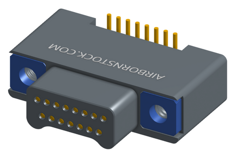 NK-2A2-015-125-TH00 - Nano-miniature D-shaped vertical surface board mount (SMT) connector with a(n) electroless nickel shell, 2 rows of 15 contacts, and threaded holes for attachment hardware. (Plug)