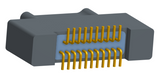 NK-2A2-021-128-0000 - Nano-miniature D-shaped vertical surface board mount (SMT) connector with a(n) electroless nickel shell, 2 rows of 21 contacts, and no hardware. (Plug)