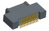 NK-2A2-025-125-0000-010 - Nano-miniature D-shaped vertical surface board mount (SMT) connector with a(n) electroless nickel shell, 2 rows of 25 contacts , and no hardware. (Plug)
