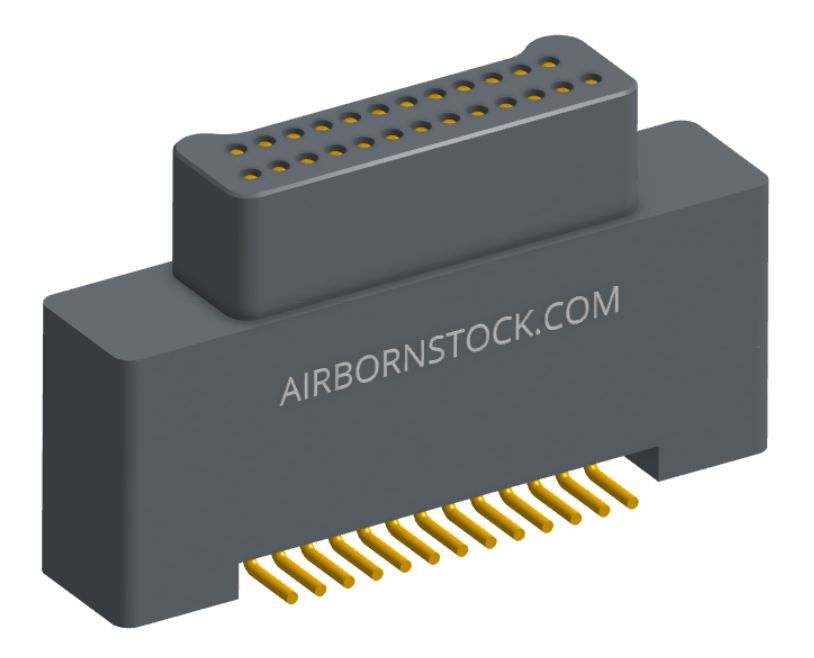 NK-2A2-025-125-0000-010 - Nano-miniature D-shaped vertical surface board mount (SMT) connector with a(n) electroless nickel shell, 2 rows of 25 contacts , and no hardware. (Plug)