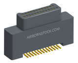 NK-2A2-025-125-0000-010 - Nano-miniature D-shaped vertical surface board mount (SMT) connector with a(n) electroless nickel shell, 2 rows of 25 contacts , and no hardware. (Plug)