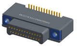 NK-2A2-025-125-TH00 - Nano-miniature D-shaped vertical surface board mount (SMT) connector with a(n) electroless nickel shell, 2 rows of 25 contacts, and threaded holes for attachment hardware. (Plug)