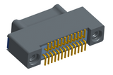 NK-2A2-025-125-TH00 - Nano-miniature D-shaped vertical surface board mount (SMT) connector with a(n) electroless nickel shell, 2 rows of 25 contacts, and threaded holes for attachment hardware. (Plug)