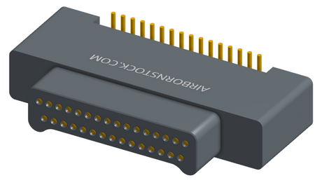 NK-2A2-031-125-0000 - Nano-miniature D-shaped vertical surface board mount (SMT) connector with a(n) electroless nickel shell, 2 rows of 31 contacts, and no hardware. (Plug)