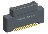 NK-2A2-031-125-0000 - Nano-miniature D-shaped vertical surface board mount (SMT) connector with a(n) electroless nickel shell, 2 rows of 31 contacts, and no hardware. (Plug)