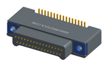 NK-2A2-031-125-TH00 - Nano-miniature D-shaped vertical surface board mount (SMT) connector with a(n) electroless nickel shell, 2 rows of 31 contacts, and threaded holes for attachment hardware. (Plug)