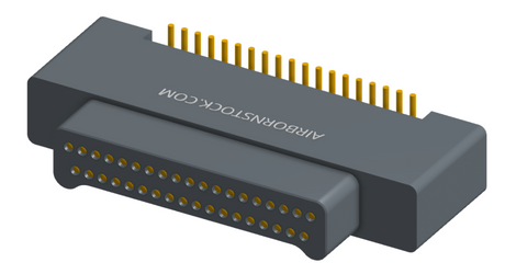 NK-2A2-037-125-0000 - Nano-miniature D-shaped vertical surface board mount (SMT) connector with a(n) electroless nickel shell, 2 rows of 37 contacts, and no hardware. (Plug)
