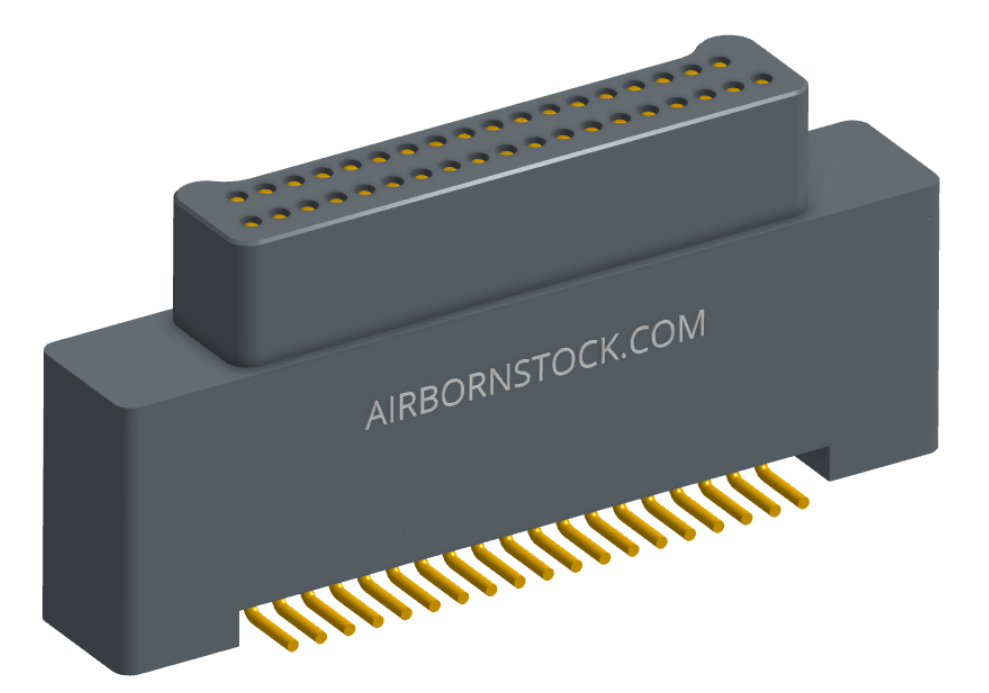 NK-2A2-037-125-0000 - Nano-miniature D-shaped vertical surface board mount (SMT) connector with a(n) electroless nickel shell, 2 rows of 37 contacts, and no hardware. (Plug)