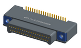 NK-2A2-037-125-TH00 - Nano-miniature D-shaped vertical surface board mount (SMT) connector with a(n) electroless nickel shell, 2 rows of 37 contacts, and threaded holes for attachment hardware. (Plug)
