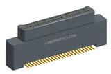 NK-2A2-009-128-0000-010 - Nano-miniature D-shaped vertical surface board mount (SMT) connector with a(n) electroless nickel shell, 2 rows of 9 contacts , and no hardware. (Plug)