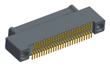 NK-2A2-009-128-TH00-010 - Nano-miniature D-shaped vertical surface board mount (SMT) connector with a(n) electroless nickel shell, 2 rows of 9 contacts , and threaded holes for attachment hardware. (Plug)