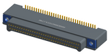 NK-2A2-015-128-TH00-010 - Nano-miniature D-shaped vertical surface board mount (SMT) connector with a(n) electroless nickel shell, 2 rows of 15 contacts , and threaded holes for attachment hardware. (Plug)