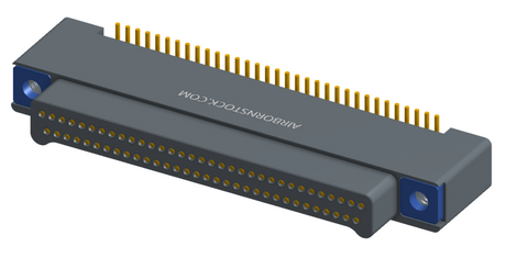 NK-2A2-015-128-TH00-010 - Nano-miniature D-shaped vertical surface board mount (SMT) connector with a(n) electroless nickel shell, 2 rows of 15 contacts , and threaded holes for attachment hardware. (Plug)