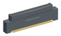 NK-2A4-069-128-0000-010 - Nano-miniature D-shaped horizontal surface board mount (SMT) connector with mounting holes, 2 rows with 69 contacts, and no hardware. (Plug)