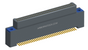NK-2A4-069-128-TH00-010 - Nano-miniature D-shaped horizontal surface board mount (SMT) connector with mounting holes, 2 rows with 69 contacts, and no hardware. (Plug)