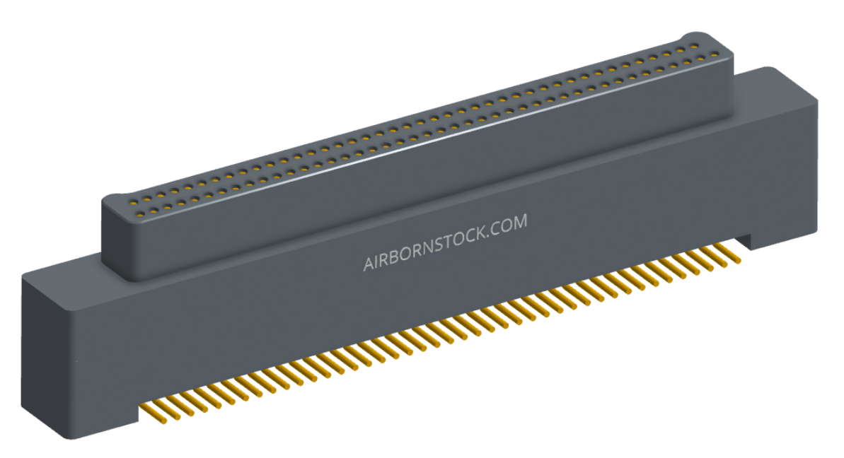 NK-2A2-037-125-TH00-010 - Nano-miniature D-shaped vertical surface board mount (SMT) connector with a(n) electroless nickel shell, 2 rows of 37 contacts , and threaded holes for attachment hardware. (Plug)