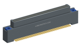 NK-2A2-037-128-TH00-010 - Nano-miniature D-shaped vertical surface board mount (SMT) connector with a(n) electroless nickel shell, 2 rows of 37 contacts , and threaded holes for attachment hardware. (Plug)