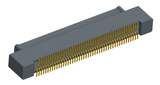 NK-2A2-065-128-0000-010 - Nano-miniature D-shaped vertical surface board mount (SMT) connector with a(n) electroless nickel shell, 2 rows of 65 contacts , and no hardware. (Plug)