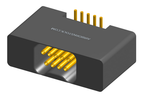 NK-2B2-009-225-0000 - Nano-miniature D-shaped vertical surface board mount (SMT) connector with mounting holes, 2 rows with 9 contacts, and no hardware. (Receptacle)
