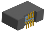 NK-2B2-009-228-0000 - Nano-miniature D-shaped vertical surface board mount (SMT) connector with mounting holes, 2 rows with 9 contacts, and no hardware. (Receptacle)