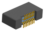 NK-2B2-015-228-0000 - Nano-miniature D-shaped vertical surface board mount (SMT) connector with mounting holes, 2 rows with 15 contacts, and no hardware. (Receptacle)